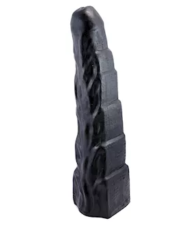 Rump Tower Dildo - Black -  17.25 Inch