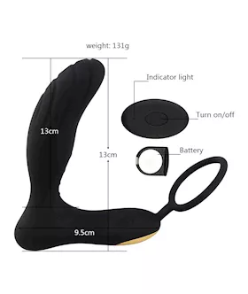 Todd Vibrating Butt Plug Cock Ring 