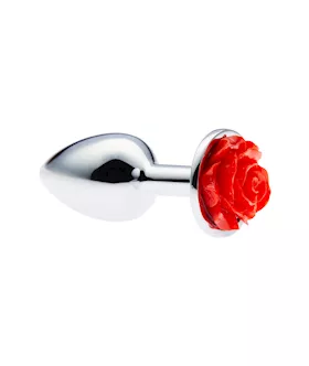 Kink Range Metal Rose Butt Plug  3 Inch