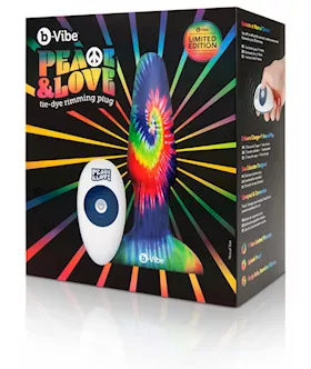 Peace And Love Tie-dye Rimming Plug 