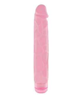The Tower 9.5 Inch Vibrating Dildo Pink
