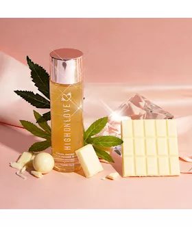 Highonlove Massage Oil - Decadent White Chocolate - 120ml