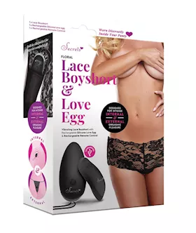 Vibrating Floral Rechargable Panties