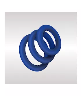 EXTRA THICK SILICONE COCK RING 3 PK