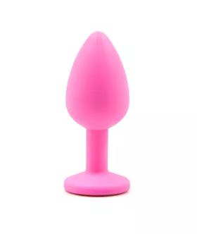 Gemmed Silicone Anal Plug  28 Inch