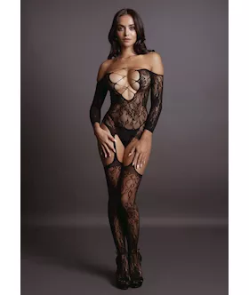 Criss Cross Neck Bodystocking 