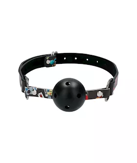 Breathable Ball Gag - Old School Tattoo Style  