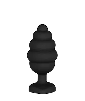 Ribbed Diamond Heart Plug