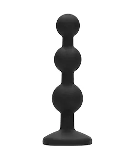 Silicone Beaded Diamond Butt Plug - 4.5 Inch