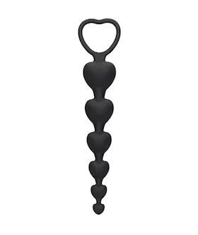 Anal Heart Beads - 7.28 Inch