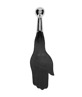 Saddle Leather Hand Paddle With Metal Ball Handle 