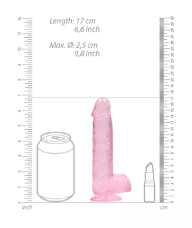 Realistic Dildo With Balls - 6 Inch