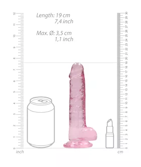 Realistic Dildo With Balls - 7 Inch