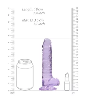Realistic Dildo With Balls - 7 Inch