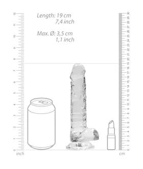 Realistic Dildo With Balls - 7 Inch