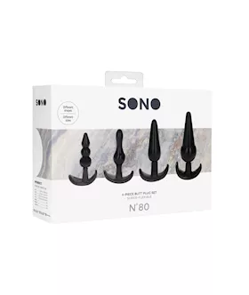 No. 80 - 4-piece Butt Plug Set 
