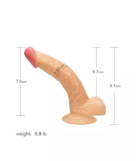 Fuerte Realistic Pvc Dildo
