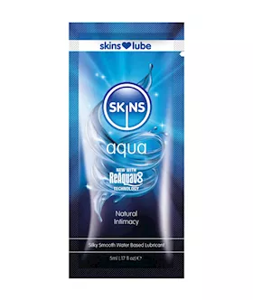 Skins Aqua Water Based Lubricant 5ml Foil