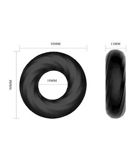 Spiral Ripples Silicone Cock Ring