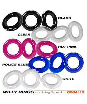 Willy Rings Cockring Pack - Set Of 3