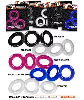 Willy Rings Cockring Pack - Set Of 3