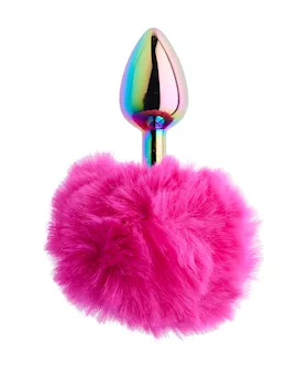 KinKi Rainbow Rabbit Tail Plug  59 Inch