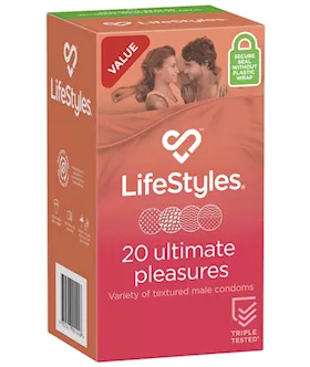 LifeStyles ULTIMATE Pleasures Condoms  20 Pack