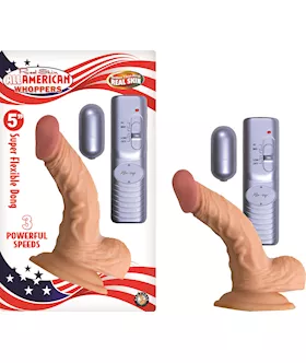 Nass Toys Vibrating Curved Dildo with Balls