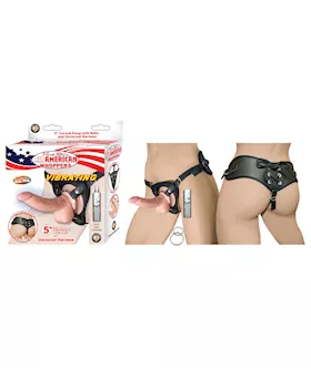 Nass Toys Vibrating Curved Dildo With Balls - 5 Inch