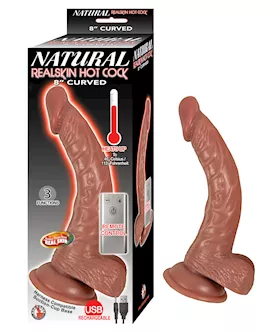 Nass Toys Real Skin Hot Cock Curved Dildo