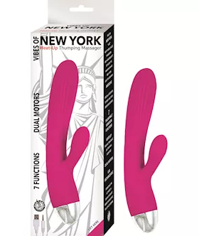 Nass Toys Vibes of New York Heat Up Thumping Massager
