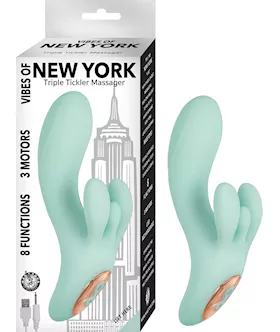VIBES OF NEW YORK TRIPLE TICKLER MASSAGER  7 Inch