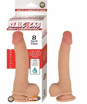 Nass Toys Self Lubricating Dildo  8 Inch