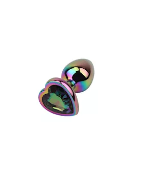 Rainbow Heart Butt Plug