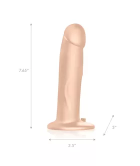 Pegasus Realistic Silicone Vibrating Strap-on - 8 Inch