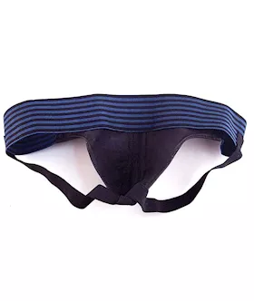 Rouge Striped Leather Jockstrap