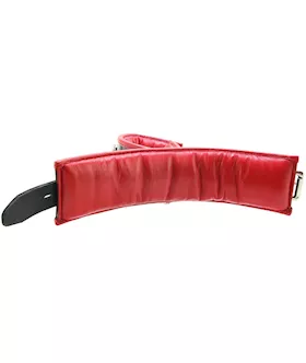 Rouge Leather Padded Wrist Cuffs