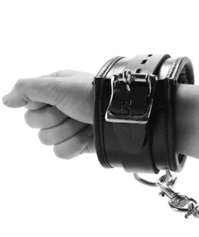 Rouge Leather Padded Wrist Cuffs