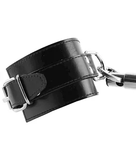 Rouge Adjustable Steel Leg Spreader Bar With Leather Cuffs