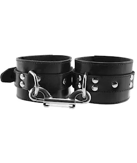 Rouge Adjustable Steel Leg Spreader Bar With Leather Cuffs