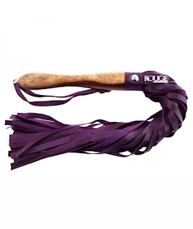 Rouge Wooden Handle Leather Flogger