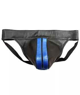 Rouge Leather Zip Jocks