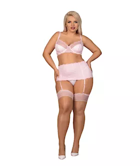 Obsessive Girlly  Set with Garter Belt