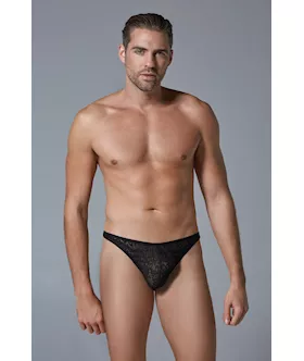Luca Leopard Thong
