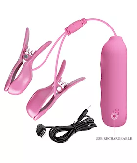 Nipple Clip Shock Vibrator