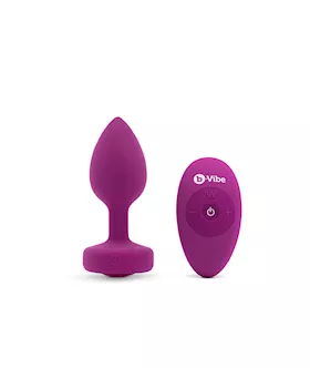 B-vibe Vibrating Jewel Plug - 3.8 Inch