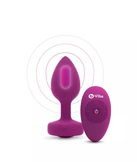 B-vibe Vibrating Jewel Plug - 3.8 Inch