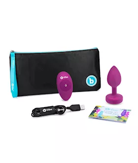 B-vibe Vibrating Jewel Plug - 3.8 Inch