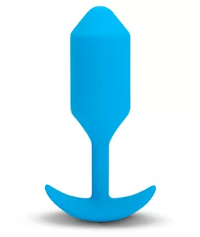bVibe Vibrating Snug Plug Large Blue size 3