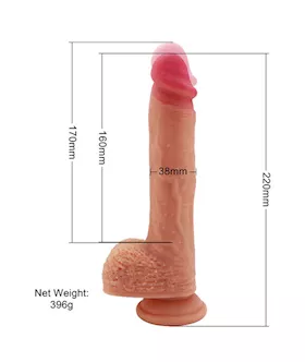 Rotunda Thrusting Dildo With Rotating Beads